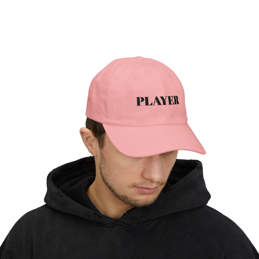 Player Classic Dad Cap - Stylish Baseball Hat for Casual Outings, Gifts for Dads, Trendy Accessories, Summer Caps, Outdoor Fun