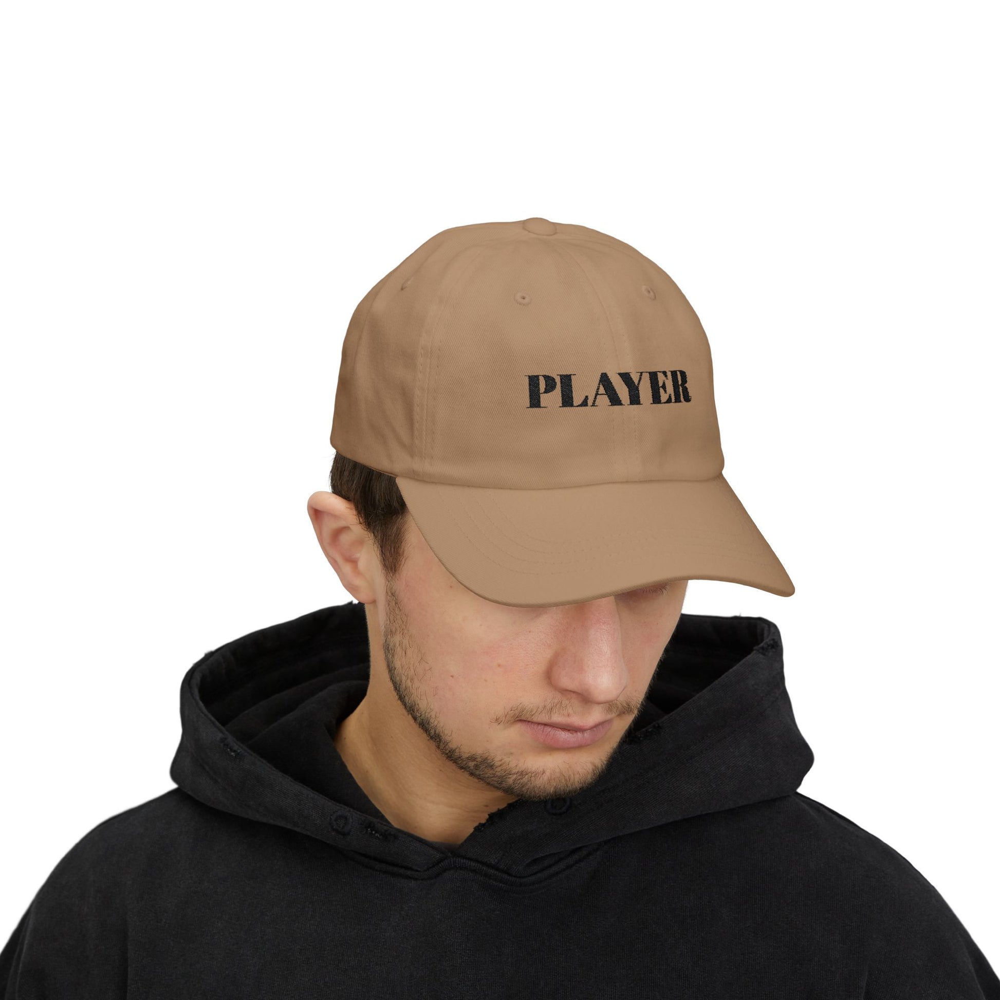 Player Classic Dad Cap - Stylish Baseball Hat for Casual Outings, Gifts for Dads, Trendy Accessories, Summer Caps, Outdoor Fun