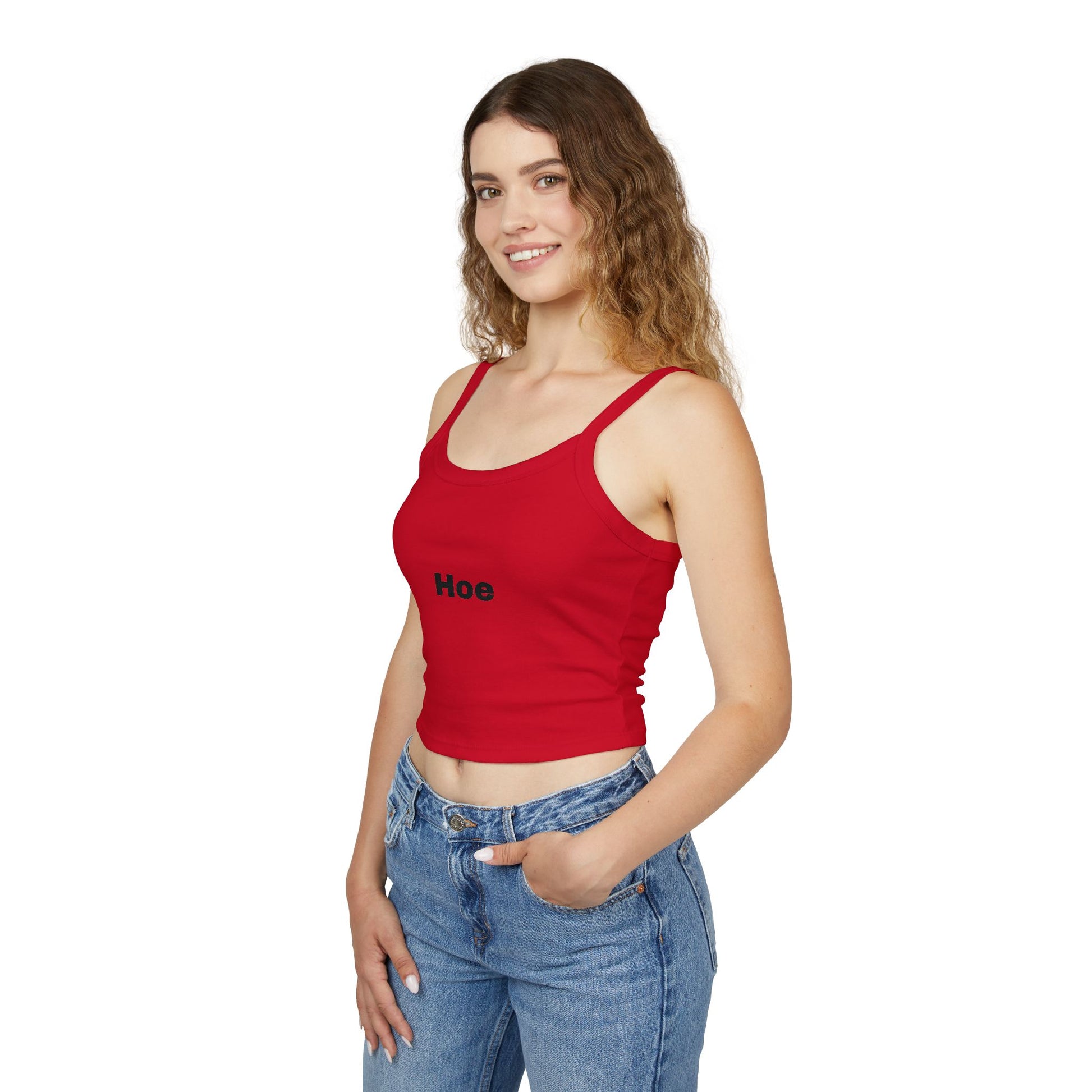 Playful Hoe Women's Spaghetti Strap Tank Top, Casual Summer Wear, Graphic Tee