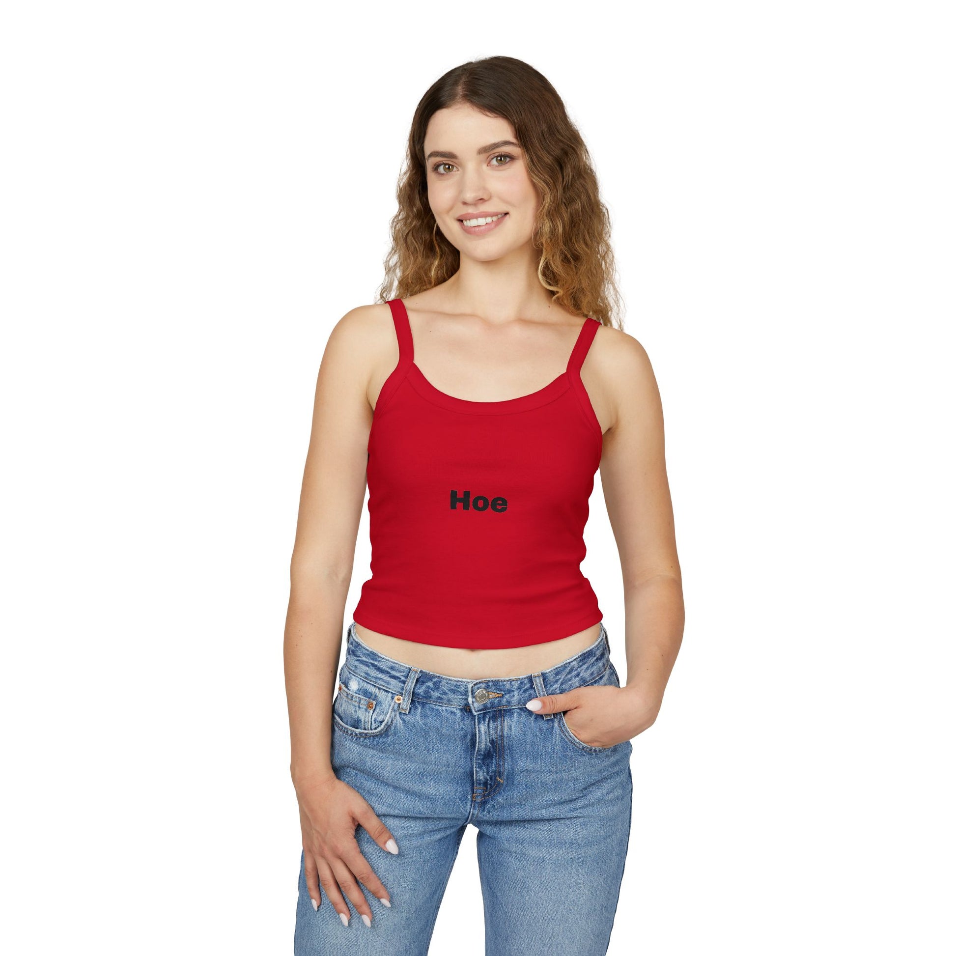 Playful Hoe Women's Spaghetti Strap Tank Top, Casual Summer Wear, Graphic Tee