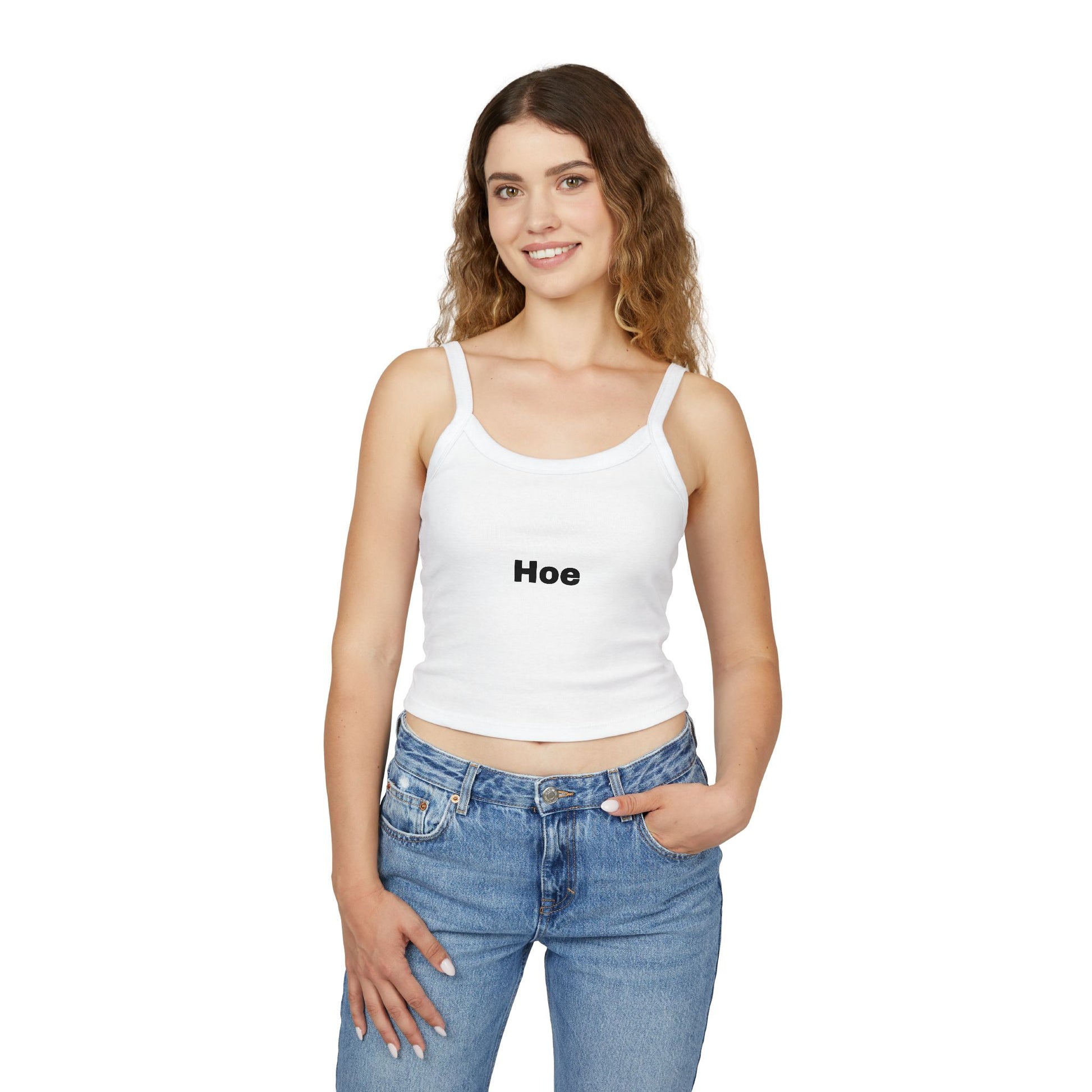 Playful Hoe Women's Spaghetti Strap Tank Top, Casual Summer Wear, Graphic Tee
